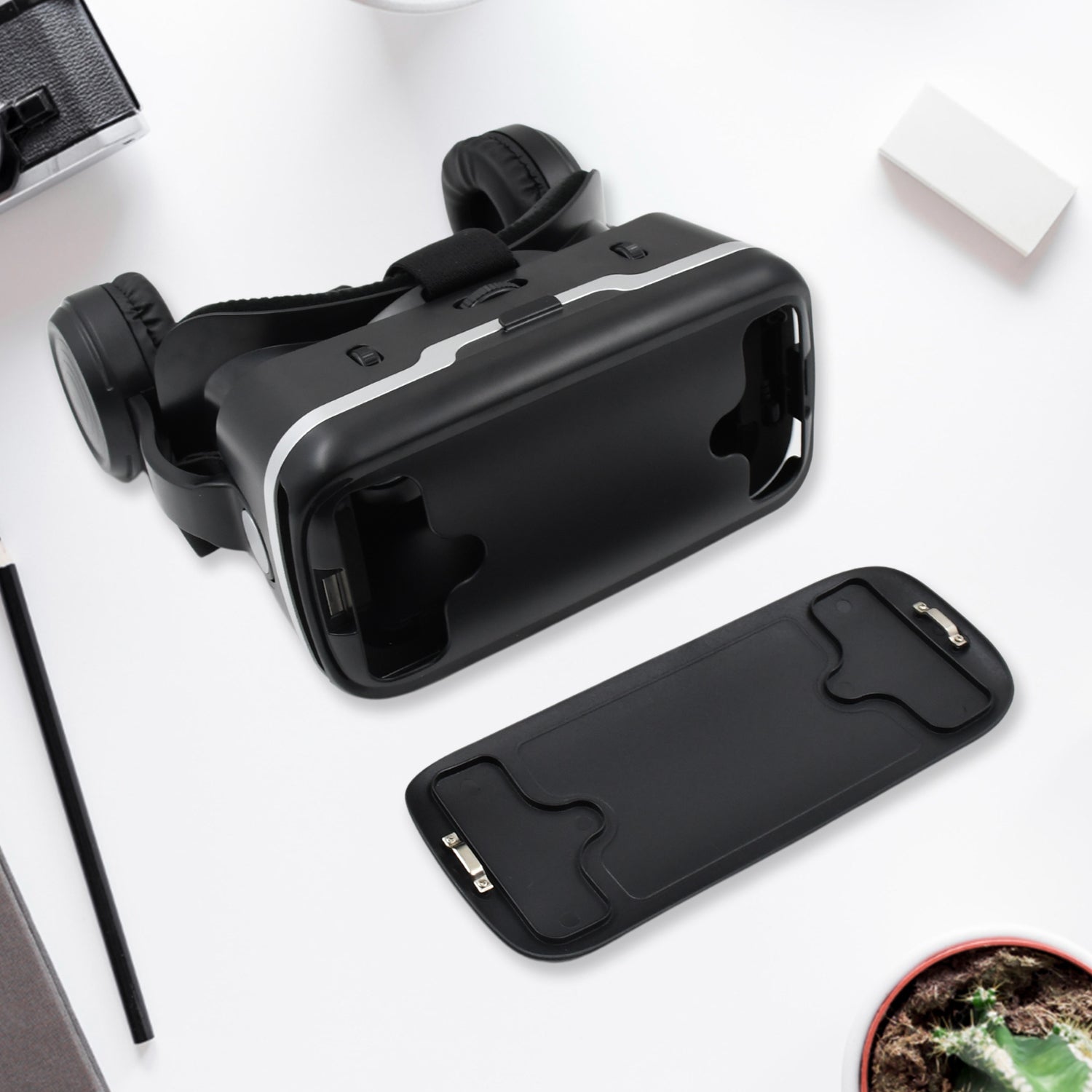 3D / HD VR Glasses Virtual Reality Goggles Headset for iOS for Android Smartphone VR Goggles-For 3D VR Movies Video Games with Headphones (1 Pc) 3D / HD VR Glasses Virtual Reality Goggles Headset for iOS for Android Smartphone VR Goggles-For 3D VR Movies Video Games with Headphones (1 Pc)